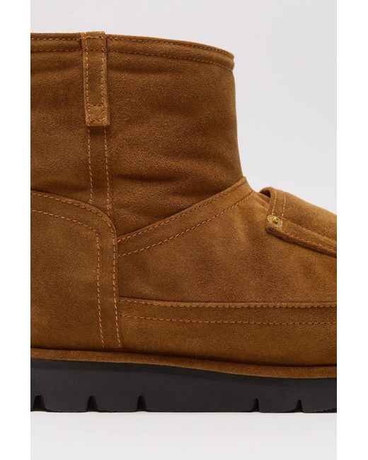 Acne Brown Shearling-Lined Leather Boots
