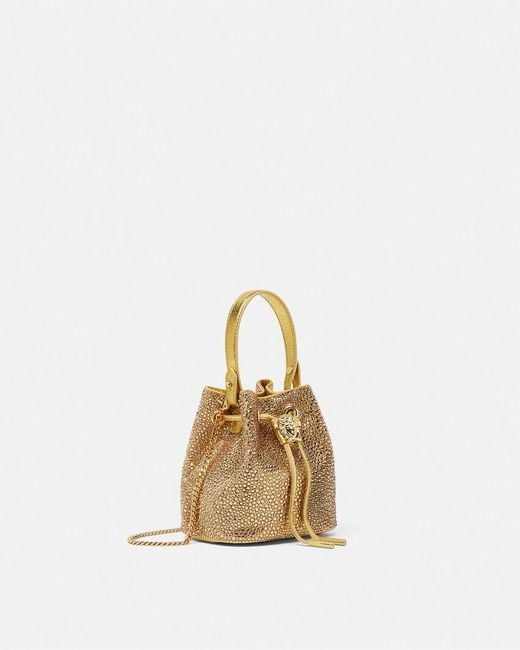 Versace Natural La Medusa Drawstring Mini Bag