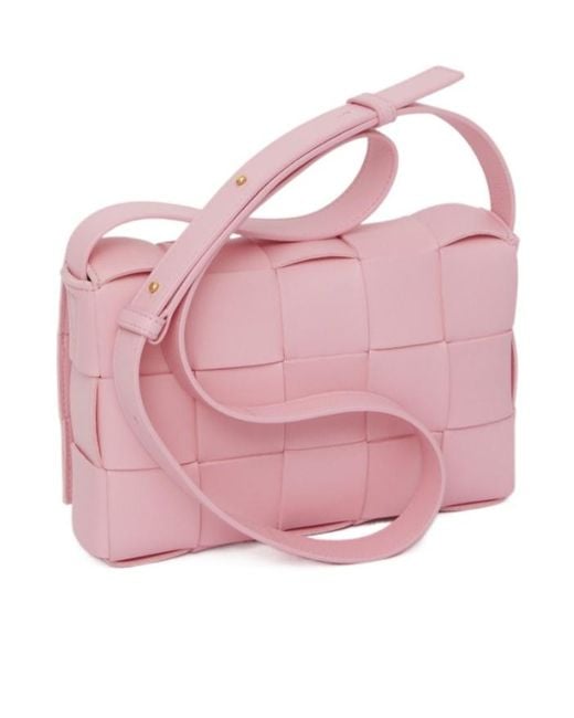 Bottega Veneta Pink Cassette Zipped Shoulder Bag