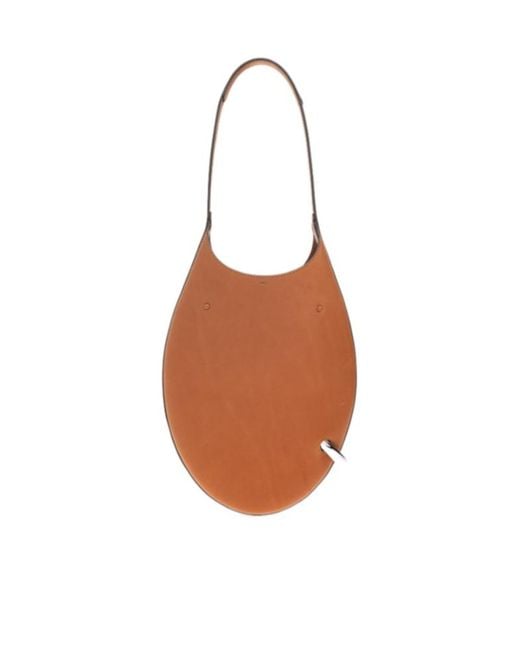 Tory Burch Brown Small Pierced Shoulder Bag