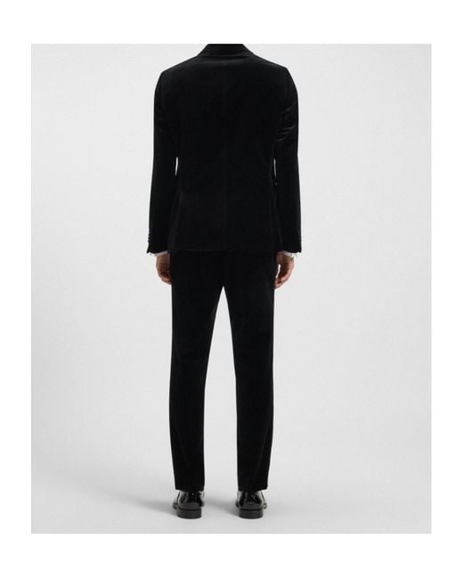 Boss Black Shawl-Lapel Cotton Jacket for men
