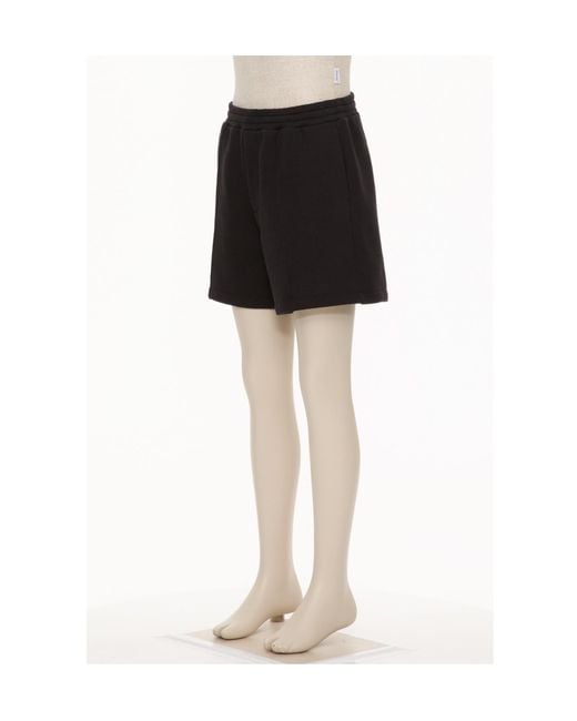 Valentino Black Logo Embroidered Track Shorts for men