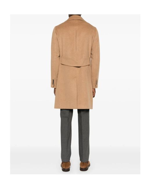 Herno Natural Double-Breasted Coat for men