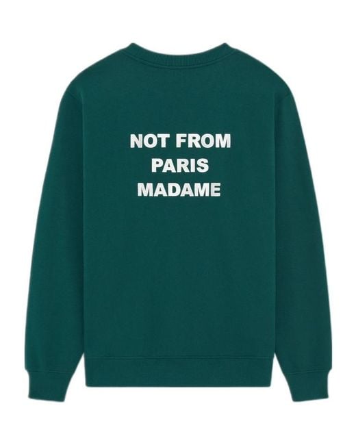 Drole de Monsieur Green Sweatshirt Slogan for men