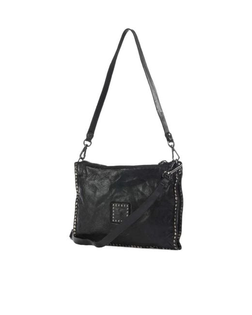 Campomaggi Black Embellished Shoulder Bag