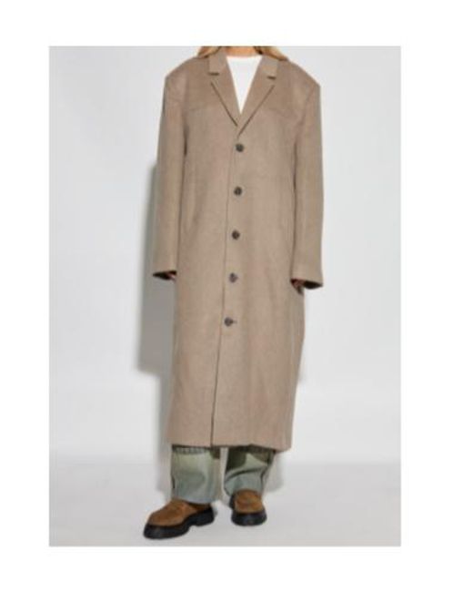 Entire studios Natural Button-Fastening Wool Coat for men