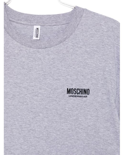 Moschino Multicolor Logo-Detail Cotton T-Shirt for men