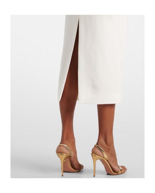 Roland Mouret White Cady Midi Dress