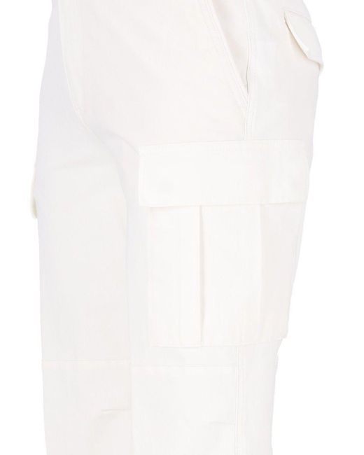 Eleventy White Casual Pants With Belt Loops for men