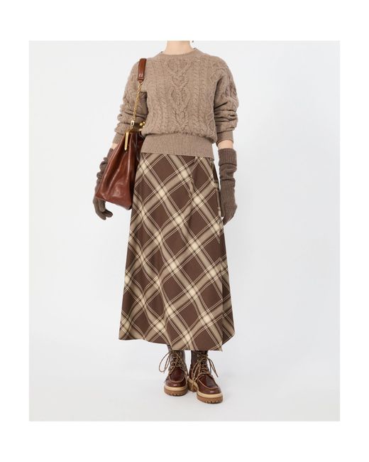 Weekend by Maxmara Natural Wkdalben Cable Knit Sweater