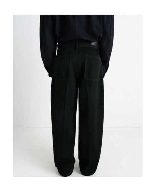 Lemaire Black Jeans With Belt Loops for men