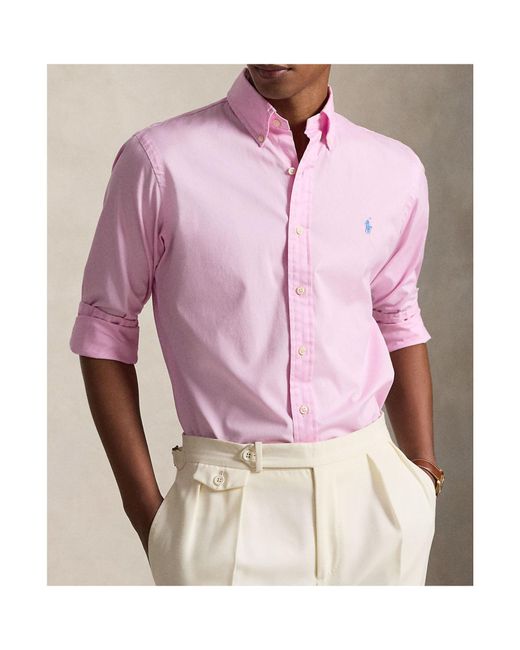 Polo Ralph Lauren Pink Slim Fit Button-Down Shirt for men