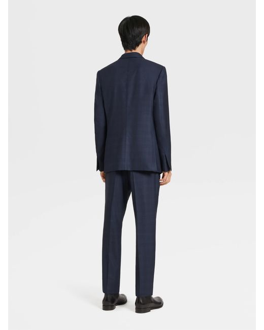 Zegna Blue Centoventimila Single-Breasted Suit for men