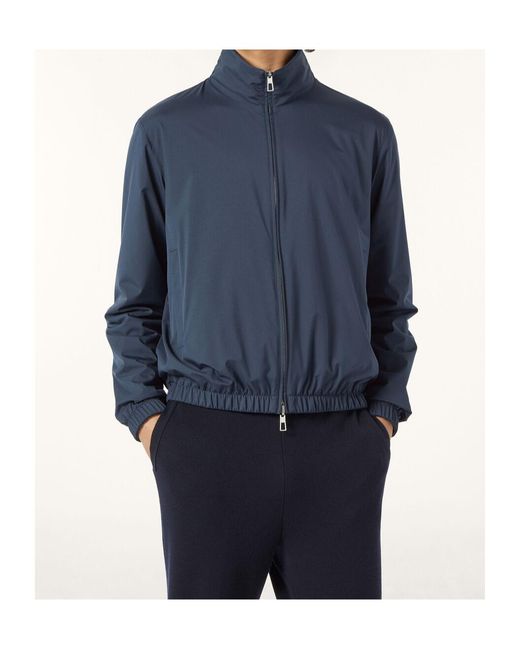 Loro Piana Blue Bomber Jacket for men