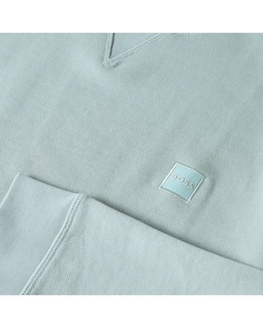 Boss Blue Crew Neck Sweatshirt for men