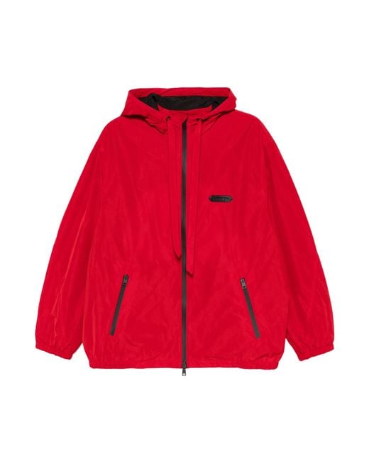 Lanvin Red Long Sleeve Casual Jacket for men