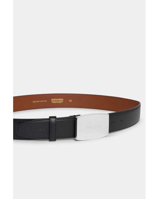 DSquared² Black Classic Belt for men