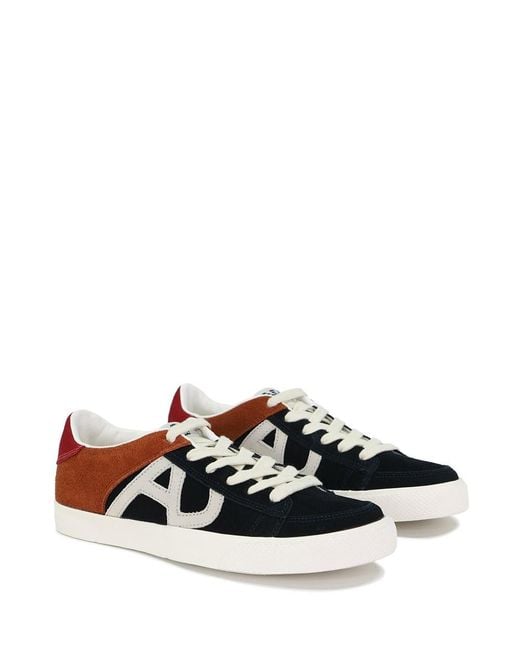 Armani Jeans White Stitching Detail Casual Sneakers for men