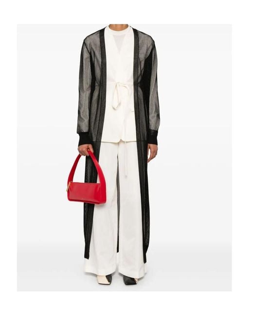 Herno Black Knitted Coat