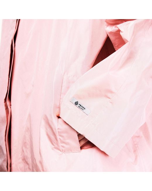 Prada Pink Minimalist Trench Coat