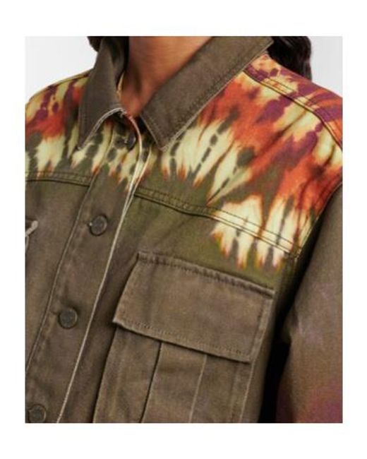 ALÉMAIS Green Dyed Denim Jacket