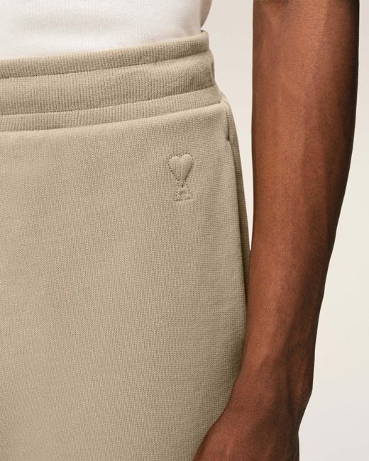 AMI Natural Ami Loose Fit Drawstring Shorts for men