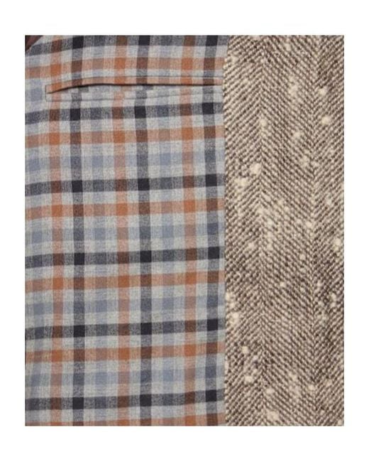 Valentino Brown Wool Chevron Jacket for men