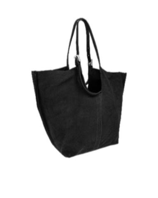 AllSaints Black Textured Tote Bag