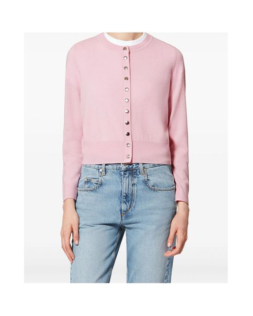 Isabel Marant Pink Idesia Button Cardigan