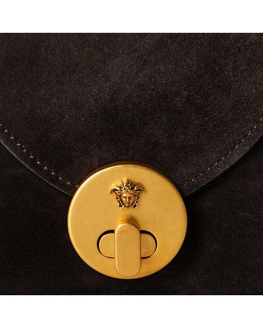 Versace Black Solid Color Shoulder Bag