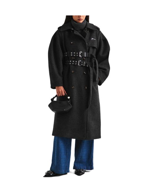 Ganni Black Long Coat