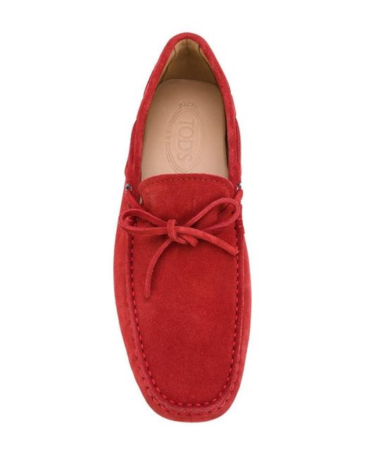Tod's Red Gommino Driving Shoes for men