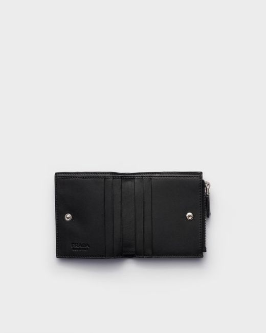 Prada Black Small Leather Wallet