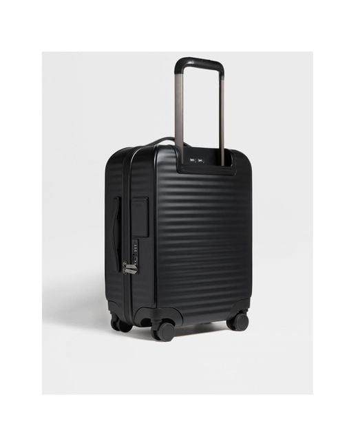 Zegna Black Leggerissimo Trolley Suitcase for men