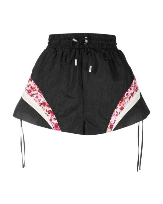 Isabel Marant Black Deyene Patchwork Shorts