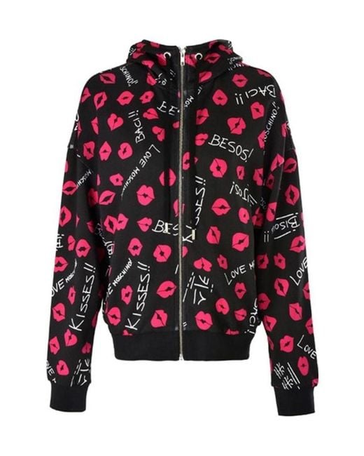 Moschino Red Printed Casual Jacket