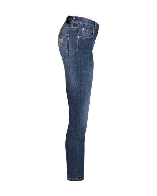 Pinko Blue Sabrina Cropped Skinny Jeans