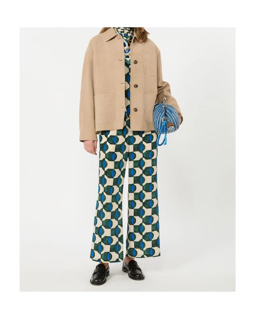 Weekend by Maxmara Natural Long Sleeve Leather Jacket