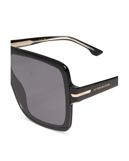 Victoria Beckham Gray Vb7003S Shield Sunglasses