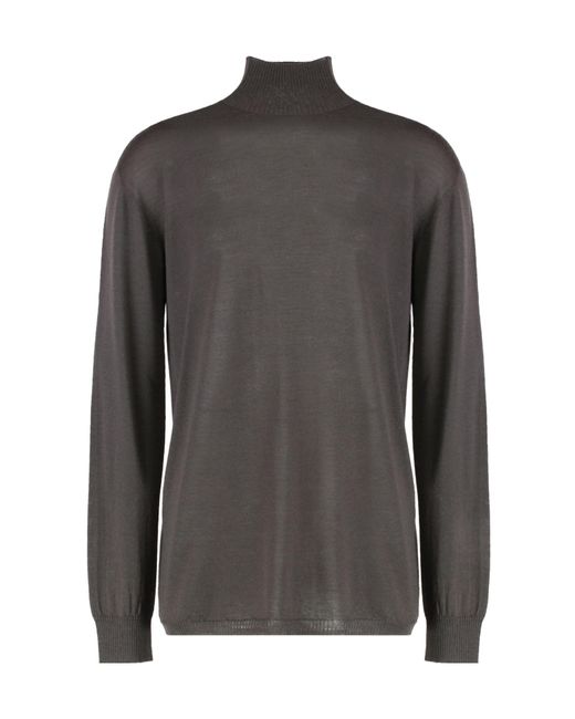 Rick Owens Gray Turtleneck Jumper for men
