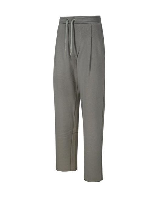 A PAPER KID Gray Logo Decal Sweatpants