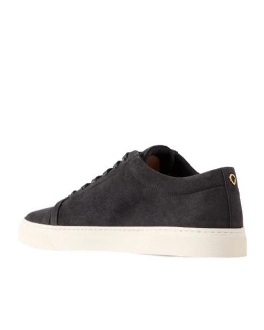 JENNIFER CHAMANDI Black Embellished Suede Sneakers