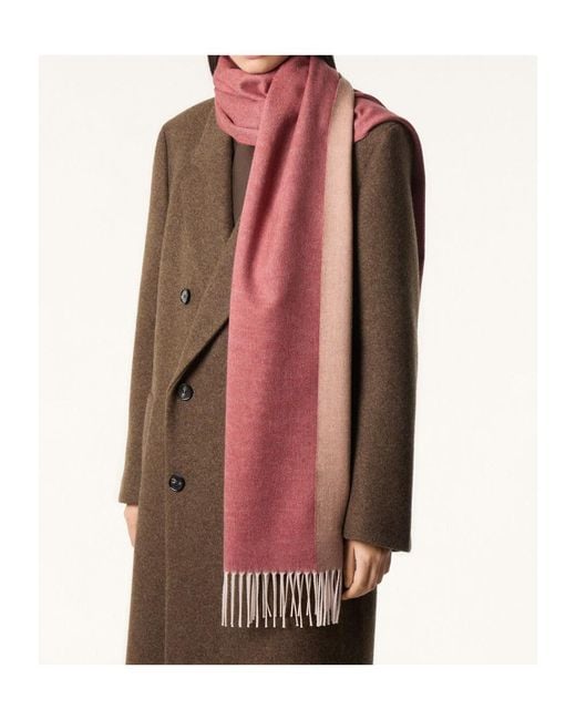 Loro Piana Pink Two-Tone Scarf