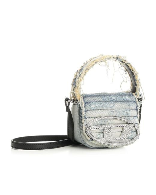 DIESEL Metallic 1Dr Xs Denim Shoulder Bag