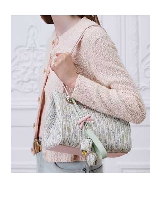 Dior Gray Small Promenade Shopping Bag