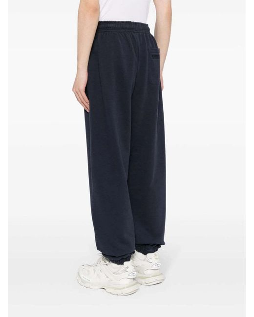 Vetements Blue Logo-Embroidered Track Pants for men