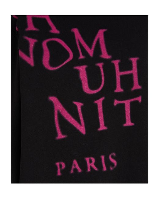 Ih Nom Uh Nit Black Logo Printed Crewneck Sweatshirt