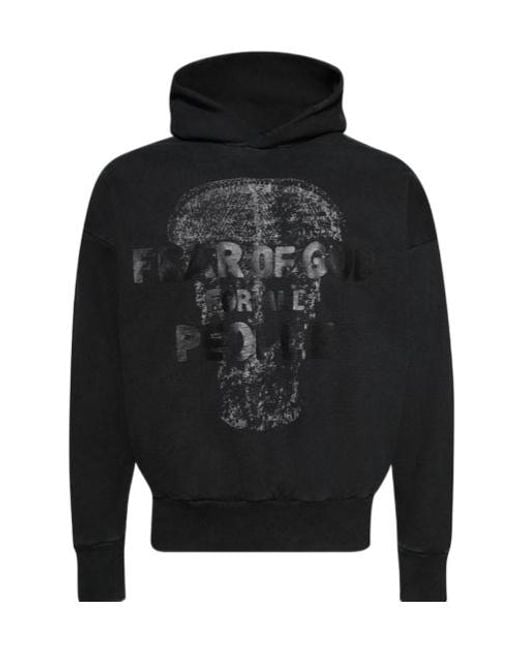 Fear Of God Black Le Panteres Hoodie for men