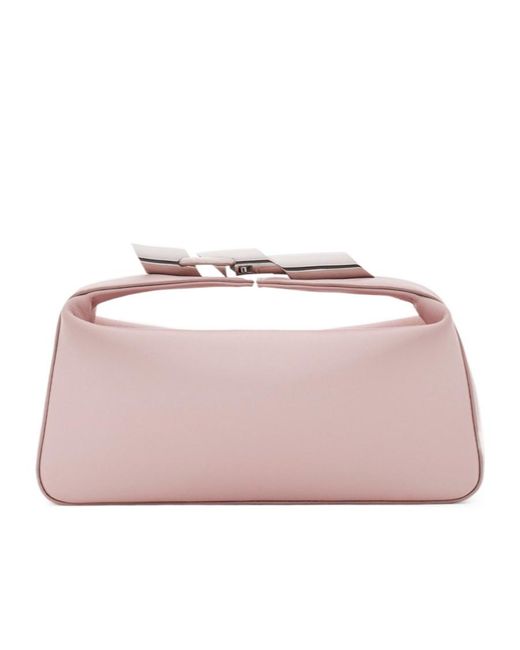 Lanvin Pink Haute Sequence Zip-Up Clutch Bag