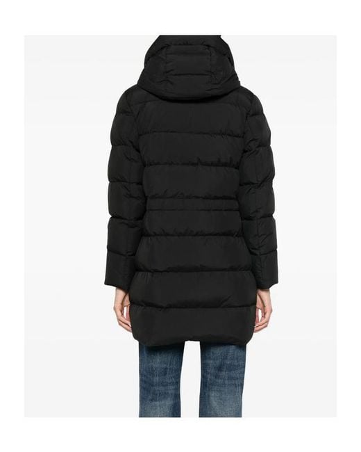 Moorer Black Long-Sleeved Down Jacket